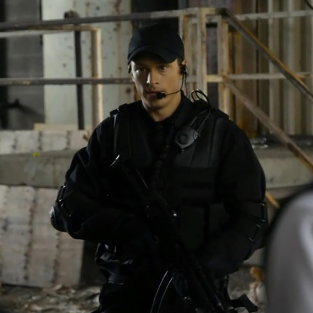 Former film acting student Greg Hovanessian,
starring in Covert Affairs