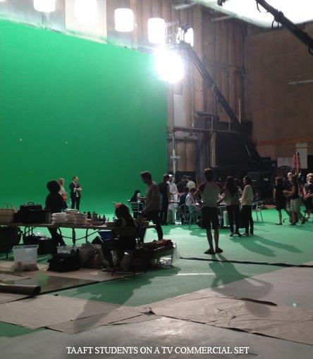 TAA Students on Set
